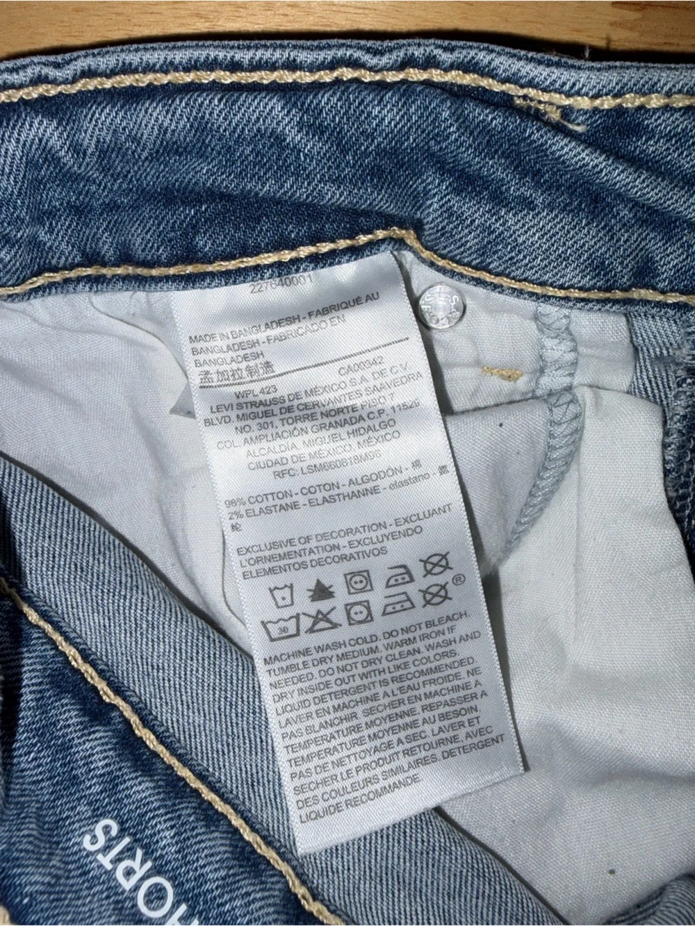 Denizen from Levis size waist